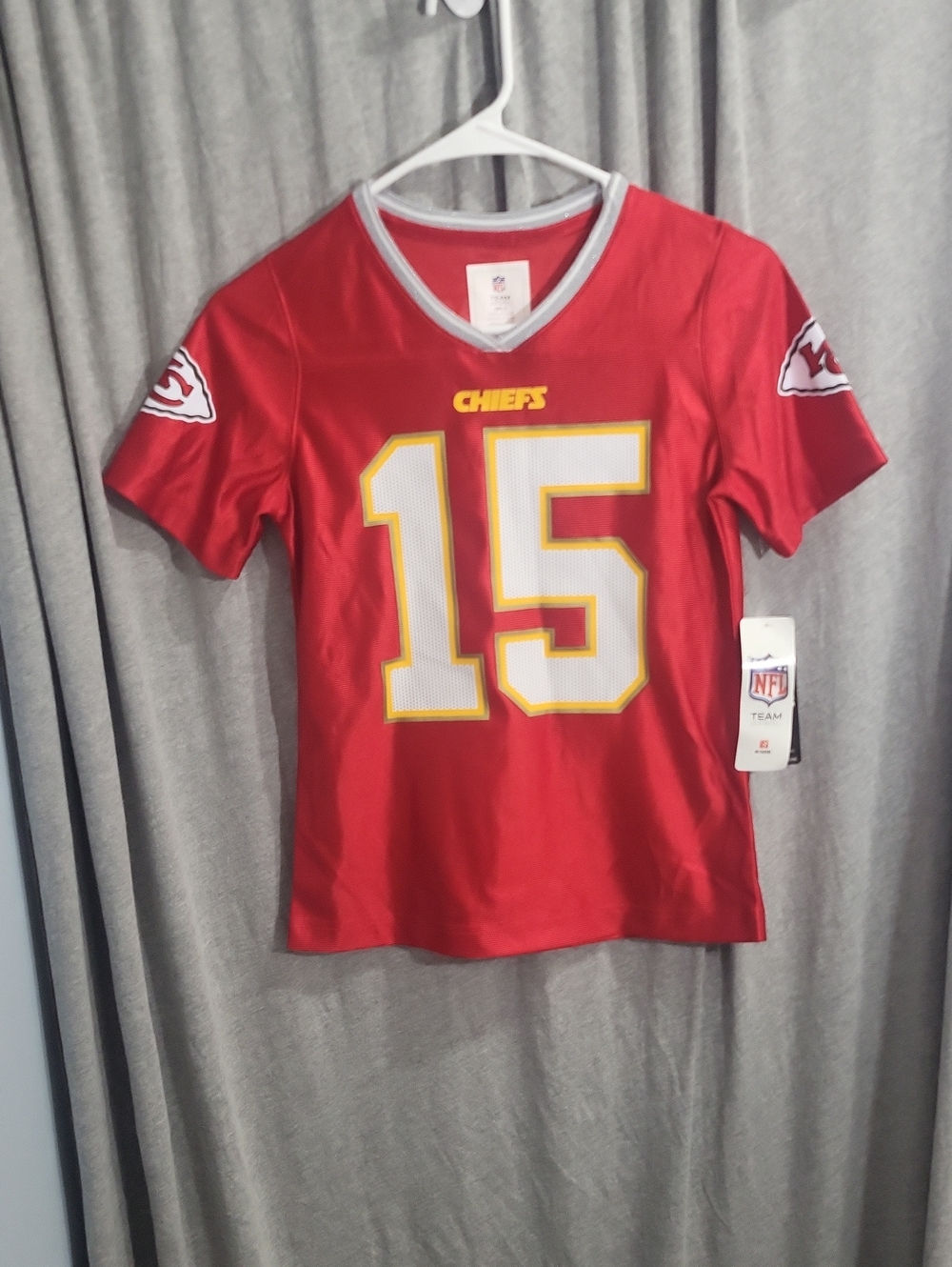 Kansas City Chiefs #15 Youth Red Football Jersey - Girls